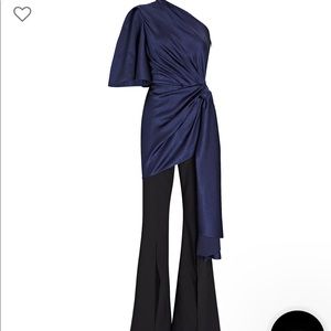 💙Solace London Tandee Flared Asymetrical Jumpsuit